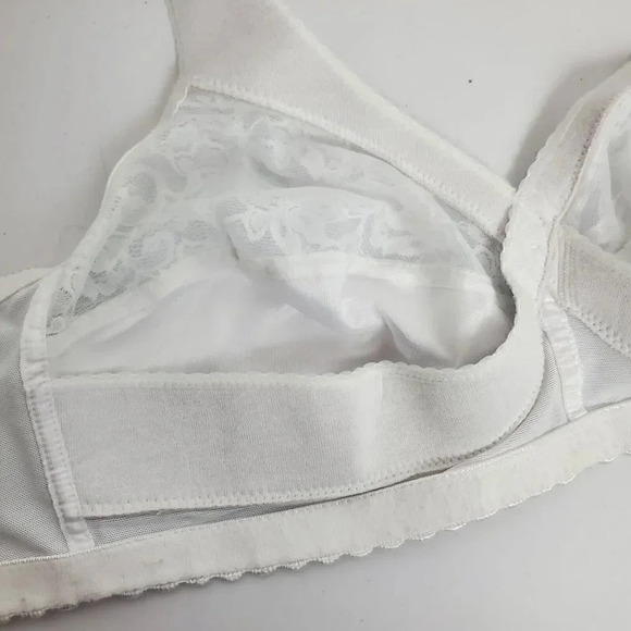 Women's GLAMORISE Full Figure Coverage MagicLift Wireless Bra White CH490 SZ 42C - Picture 6 of 8